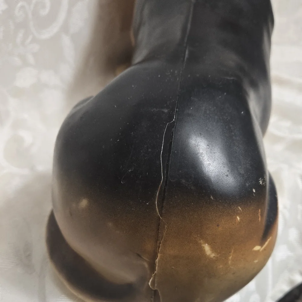Vintage Basset Hound Hush Puppies Brown Dog 15” Union Products Plastic Blow Mold